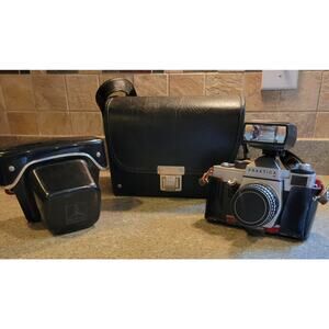 Praktica LB2 35mm SLR Film Camera 50MM F2.8 Meyer-Optik Domipla Hard Case